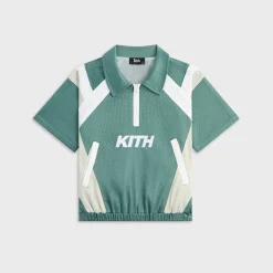 Kith Kids Linden Quarter Zip Mesh Polo