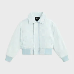Kith Kids Monogram Denim Bomber Jacket