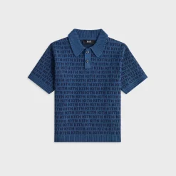 Kith Kids Monogram Jacquard Tilden Polo