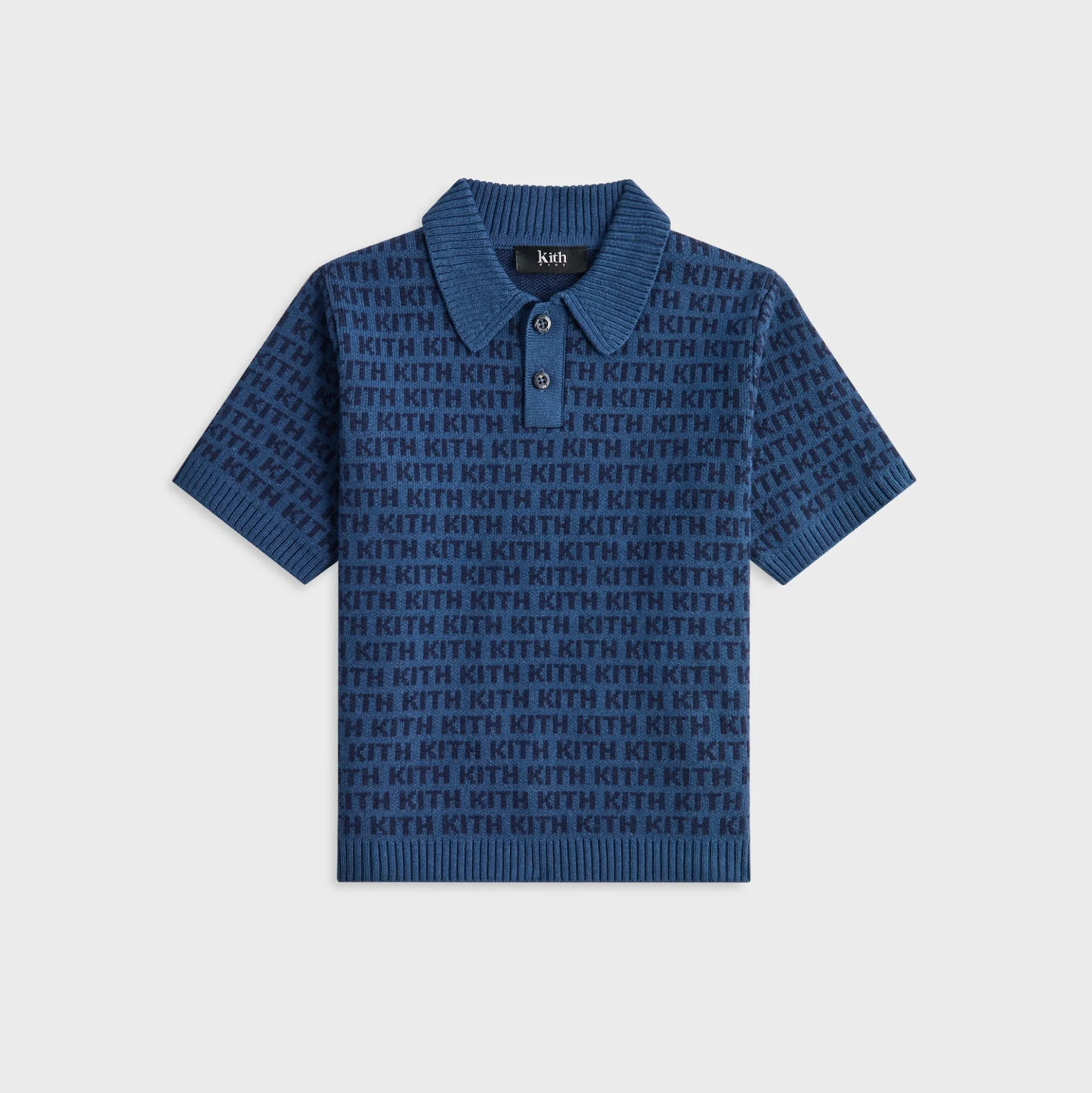 Kith Kids Monogram Jacquard Tilden Polo