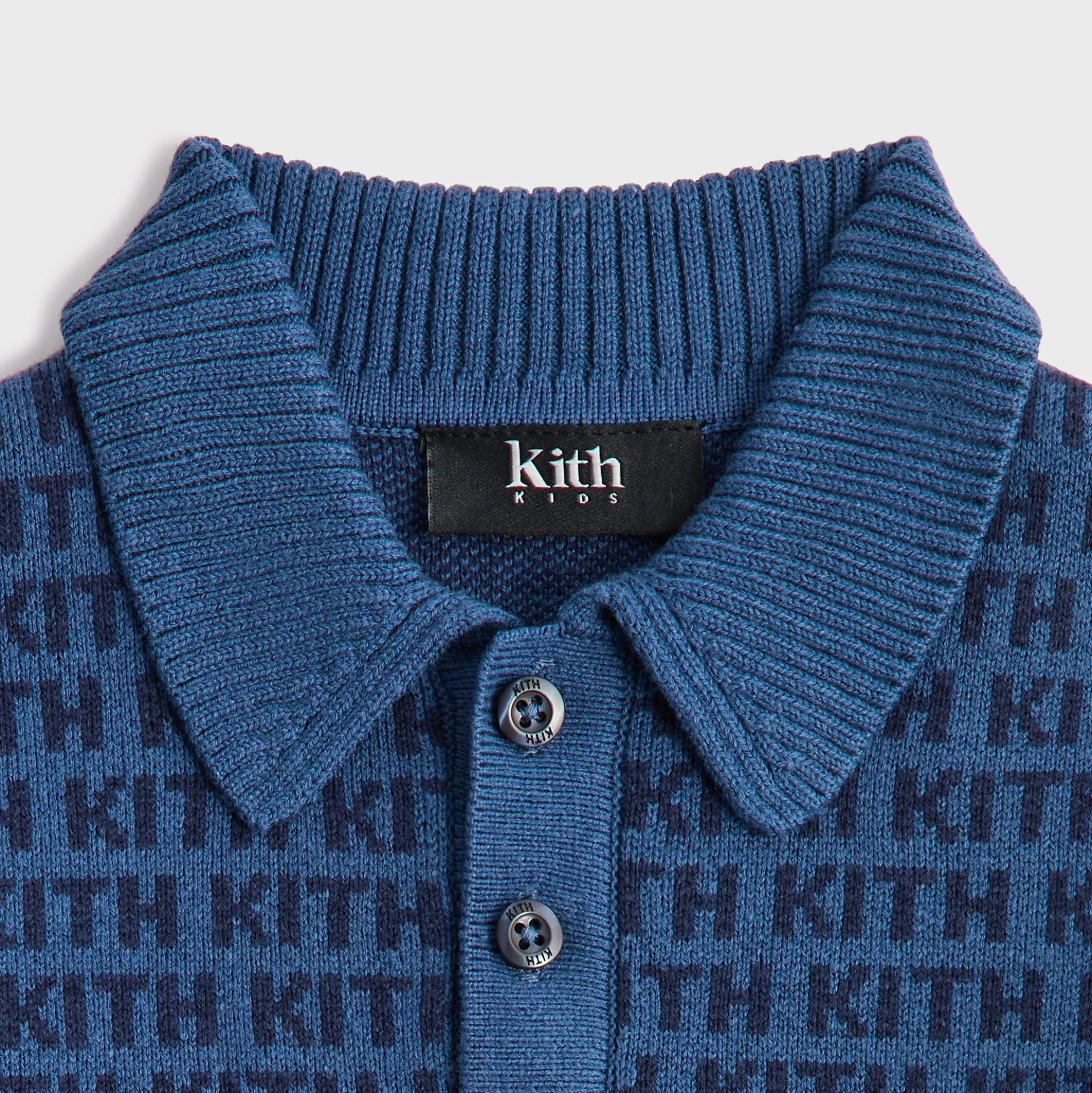 Kith Kids Monogram Jacquard Tilden Polo