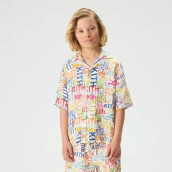 Kith Kids Thompson Camp Sketched Monogram Shirt