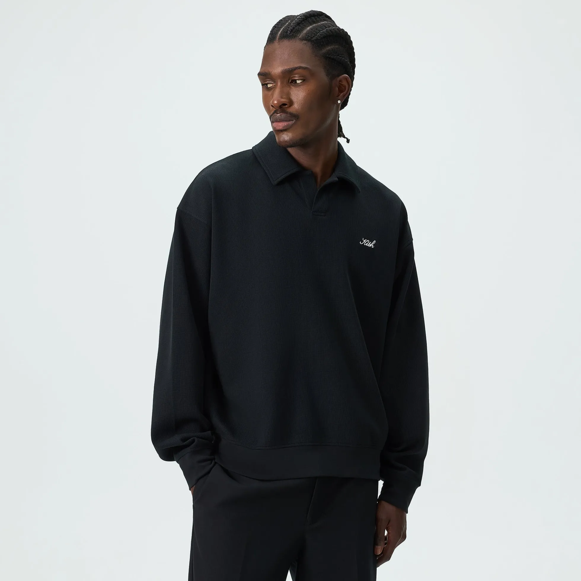 Kith Micro Waffle Nelson Rugby Pullover