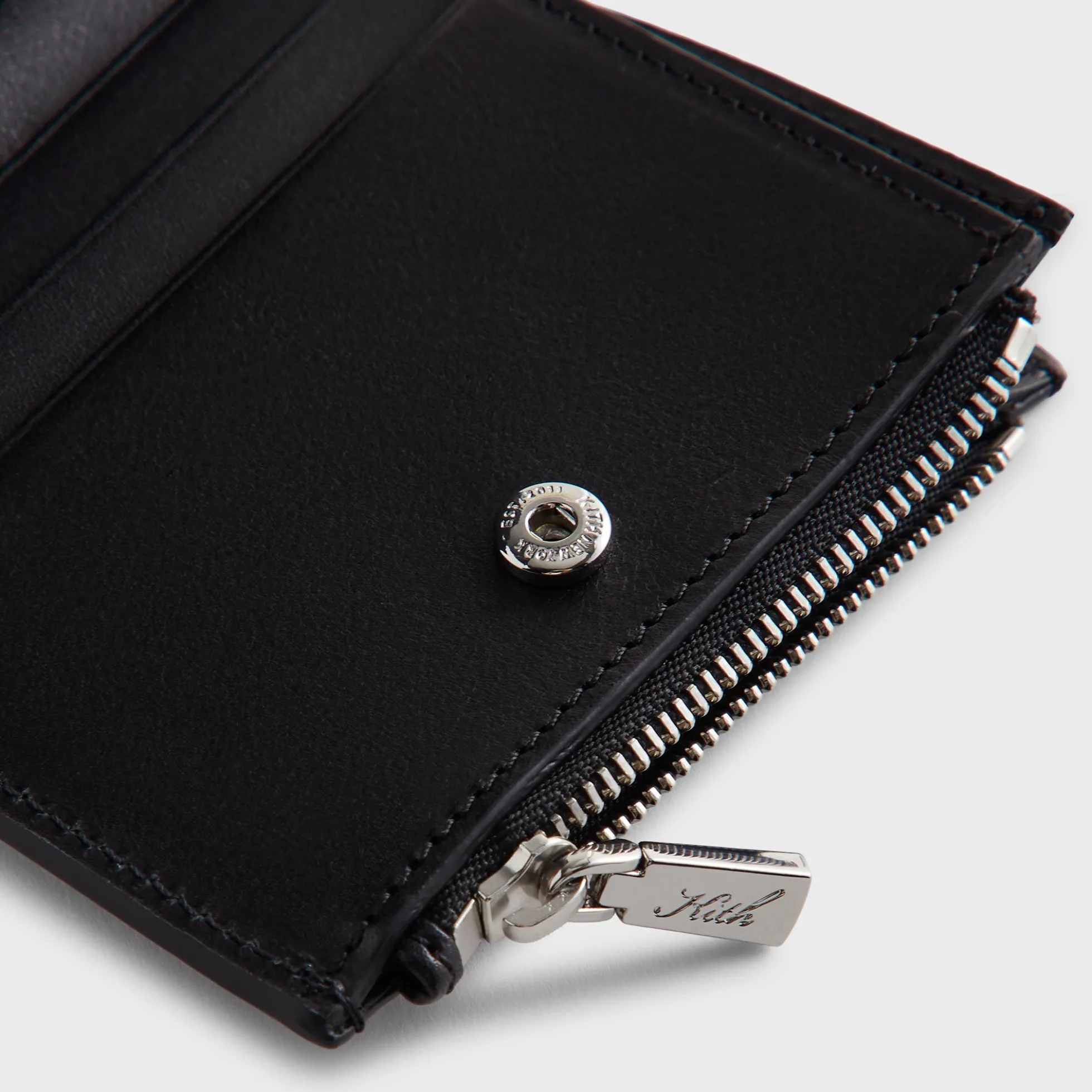 Kith Monogram Leather Snap Wallet