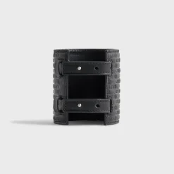 Kith Monogram Saffiano Leather Adjustable Candle Holder