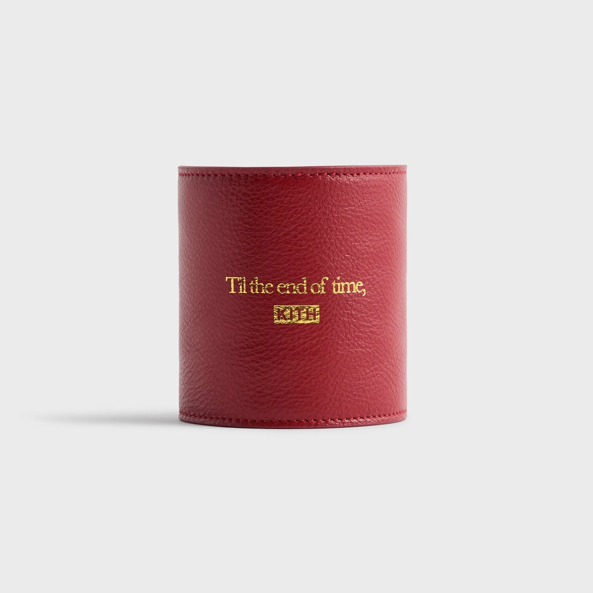 Kith Monogram Saffiano Leather Adjustable Candle Holder