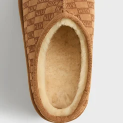 Kith Monogram Shearling Slippers