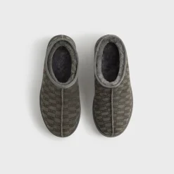 Kith Monogram Shearling Slippers