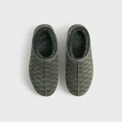 Kith Monogram Shearling Slippers