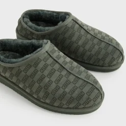 Kith Monogram Shearling Slippers