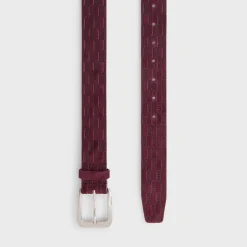 Kith Monogram Suede Leather Belt