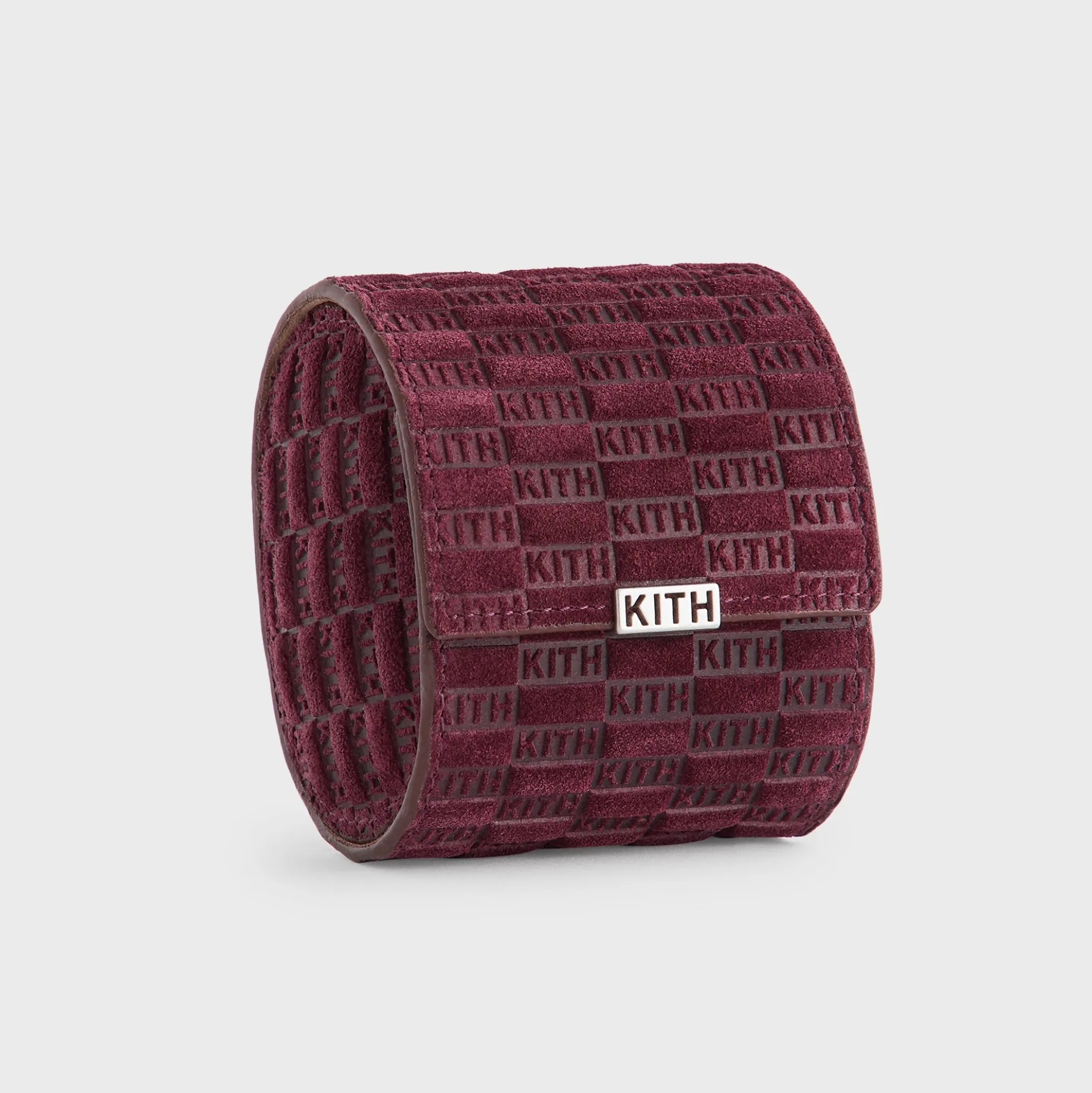 Kith Monogram Suede Leather Single Watch Roll