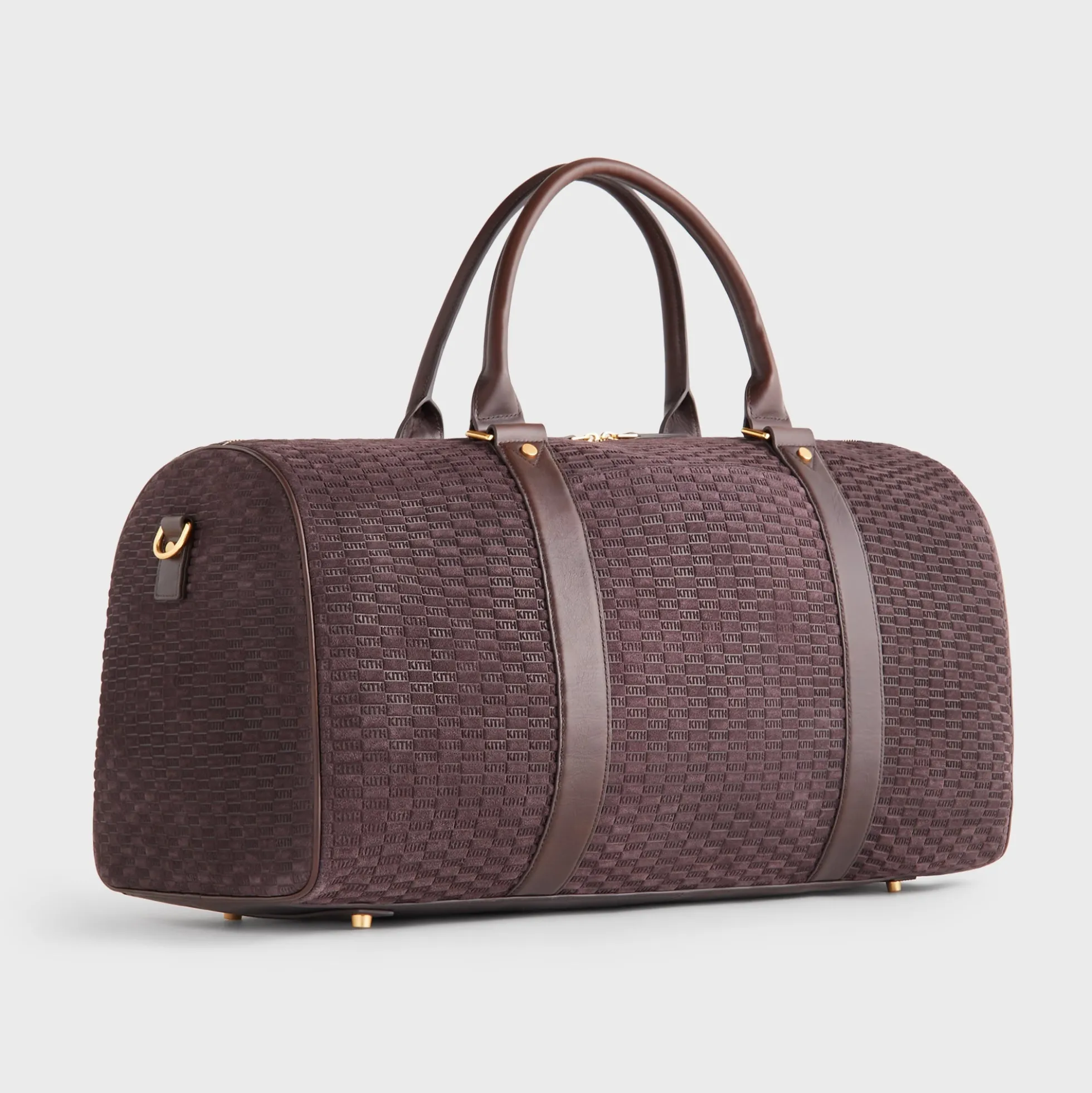 Kith Monogram Suede Traveler K55 Bag