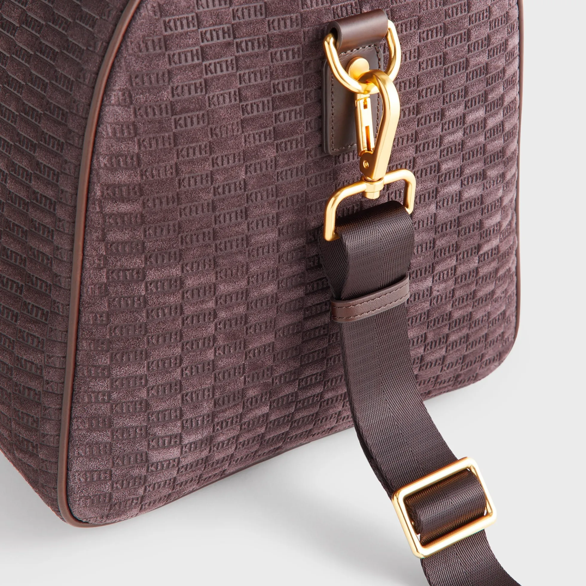 Kith Monogram Suede Traveler K55 Bag