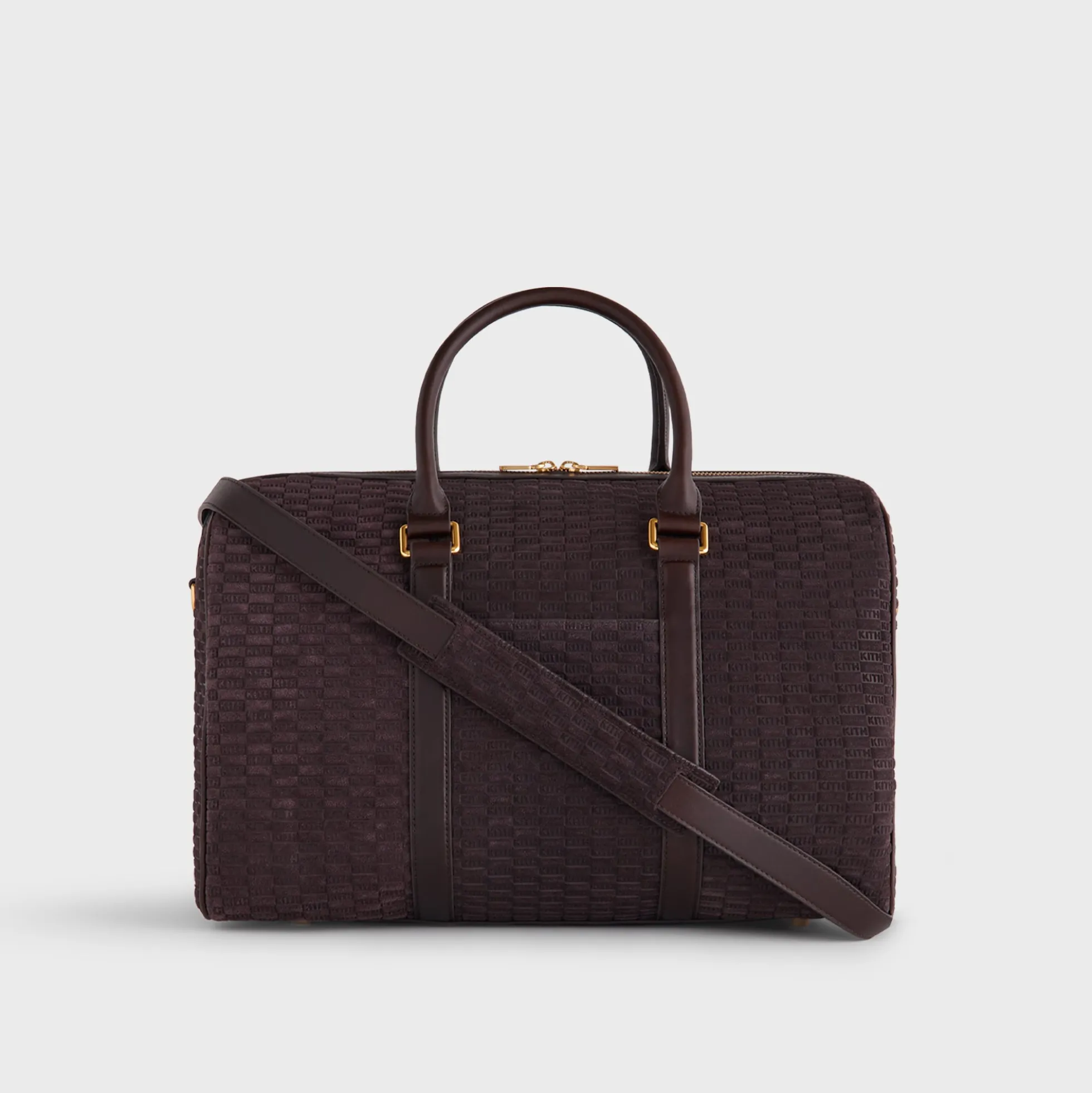 Kith Monogram Suede Traveler K40 Bag