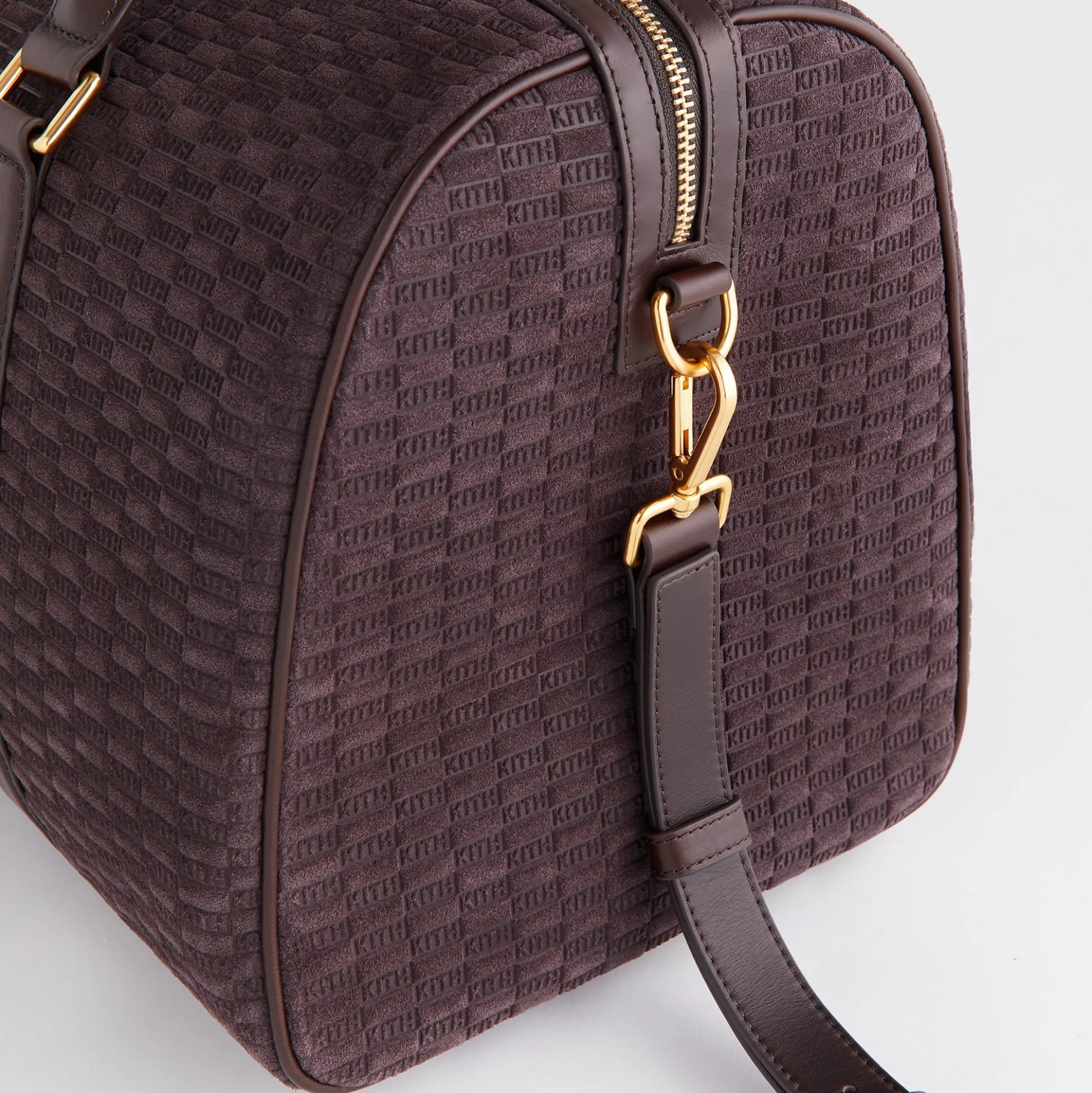 Kith Monogram Suede Traveler K40 Bag