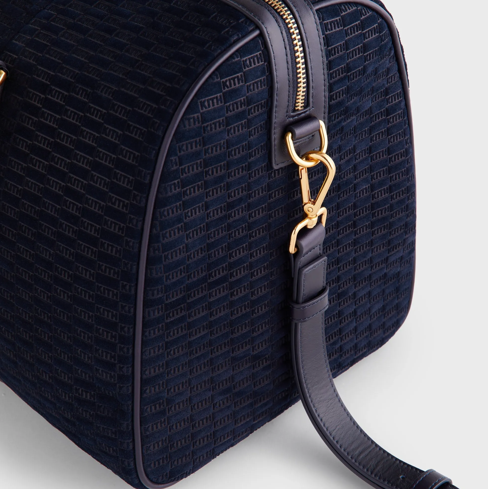 Kith Monogram Suede Traveler K40 Bag