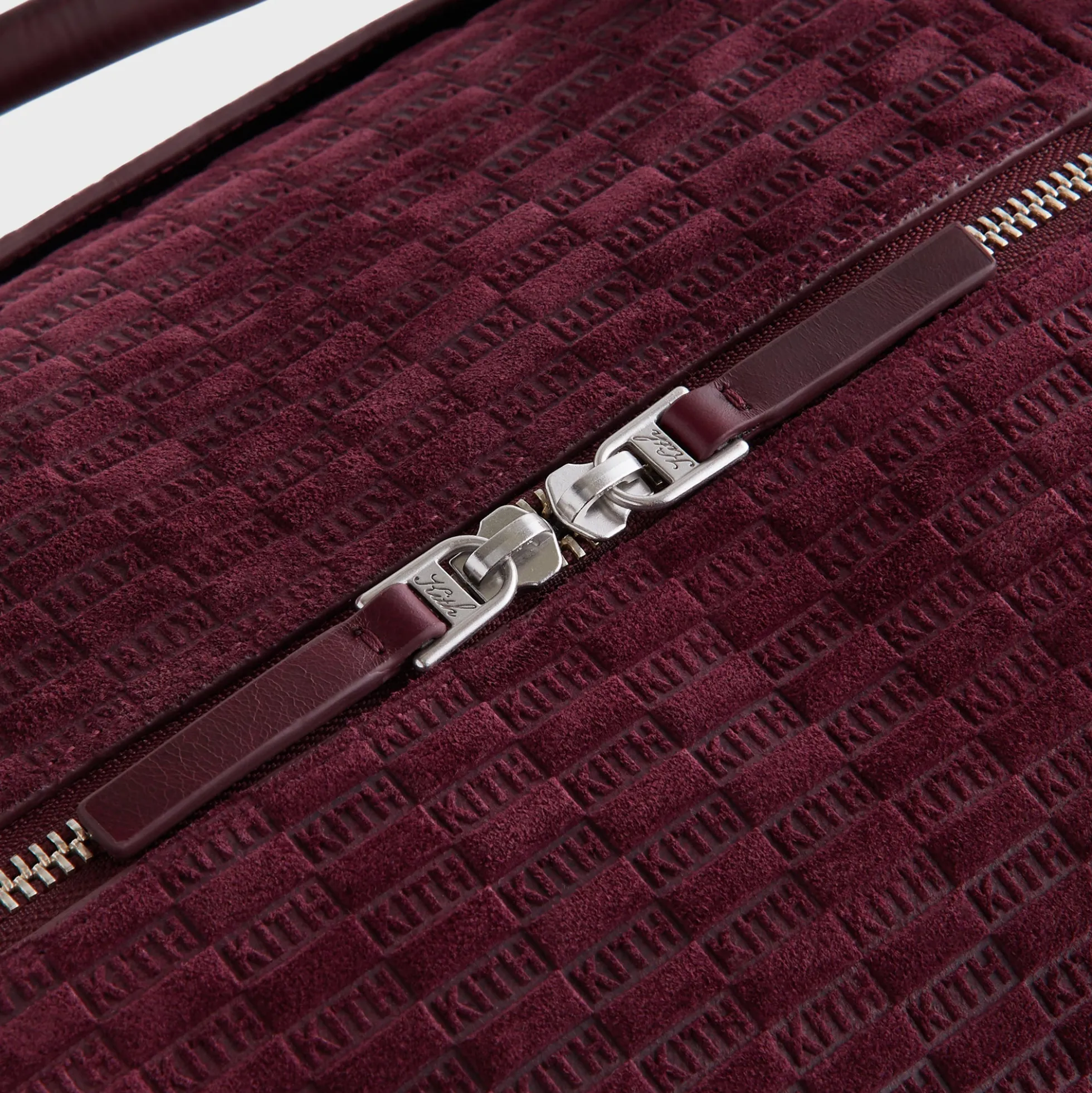 Kith Monogram Suede Traveler K55 Bag