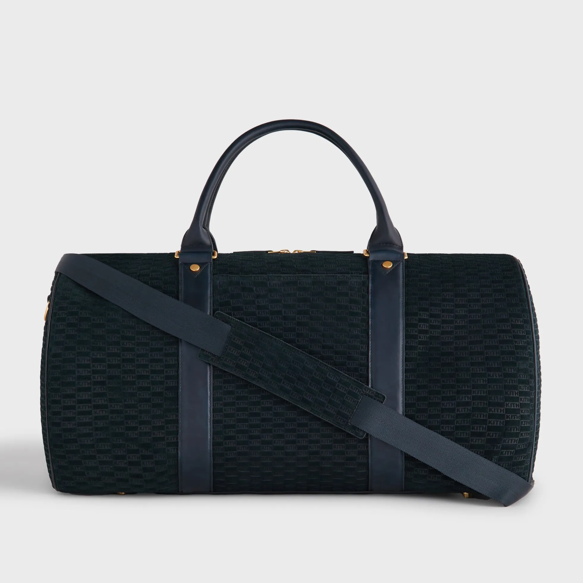 Kith Monogram Suede Traveler K55 Bag