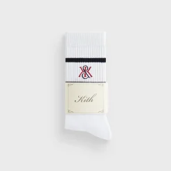 Kith 3-Pack K Crest Striped Cotton Crew Socks