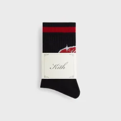 Kith 3-Pack Striped Cotton Mid Crew Socks