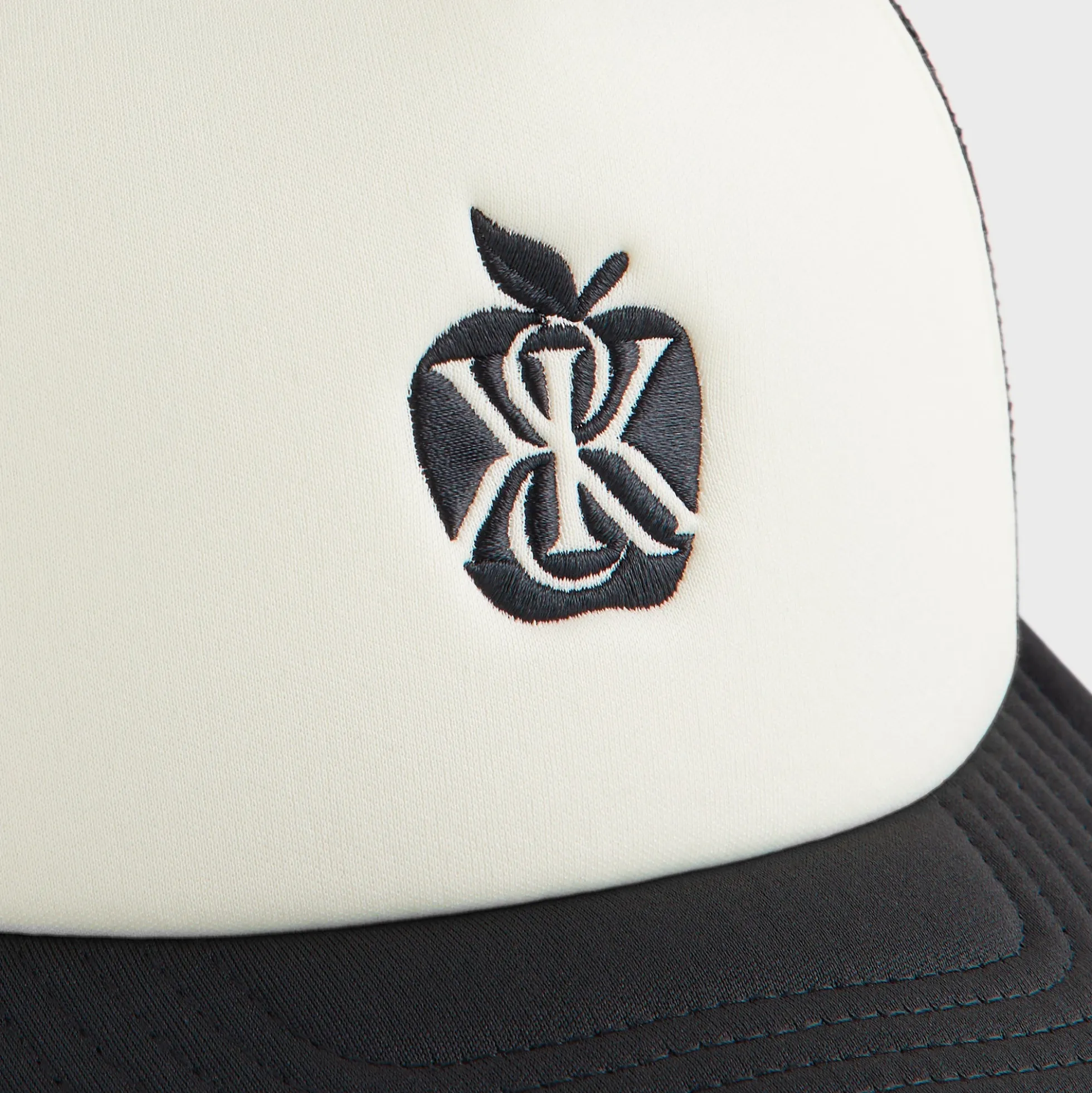 Kith Poly Foam Apple Crest Embroidery Nolan Trucker Hat