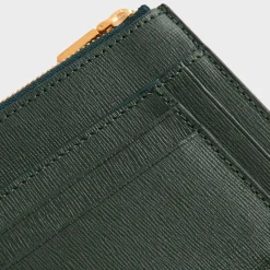Kith Saffiano Leather Zip Card Case