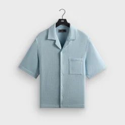 Kith Soft Woven Cropped Beckham Camp Collar Shirt
