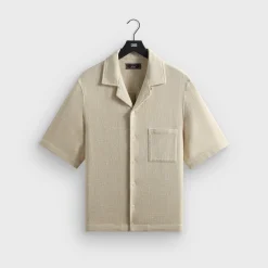 Kith Soft Woven Cropped Beckham Camp Collar Shirt