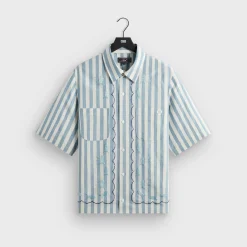Kith Spun Silk Linen Stripe Paxton Buttondown