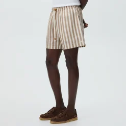 Kith Spun Silk Linen Stripe Kellen Short