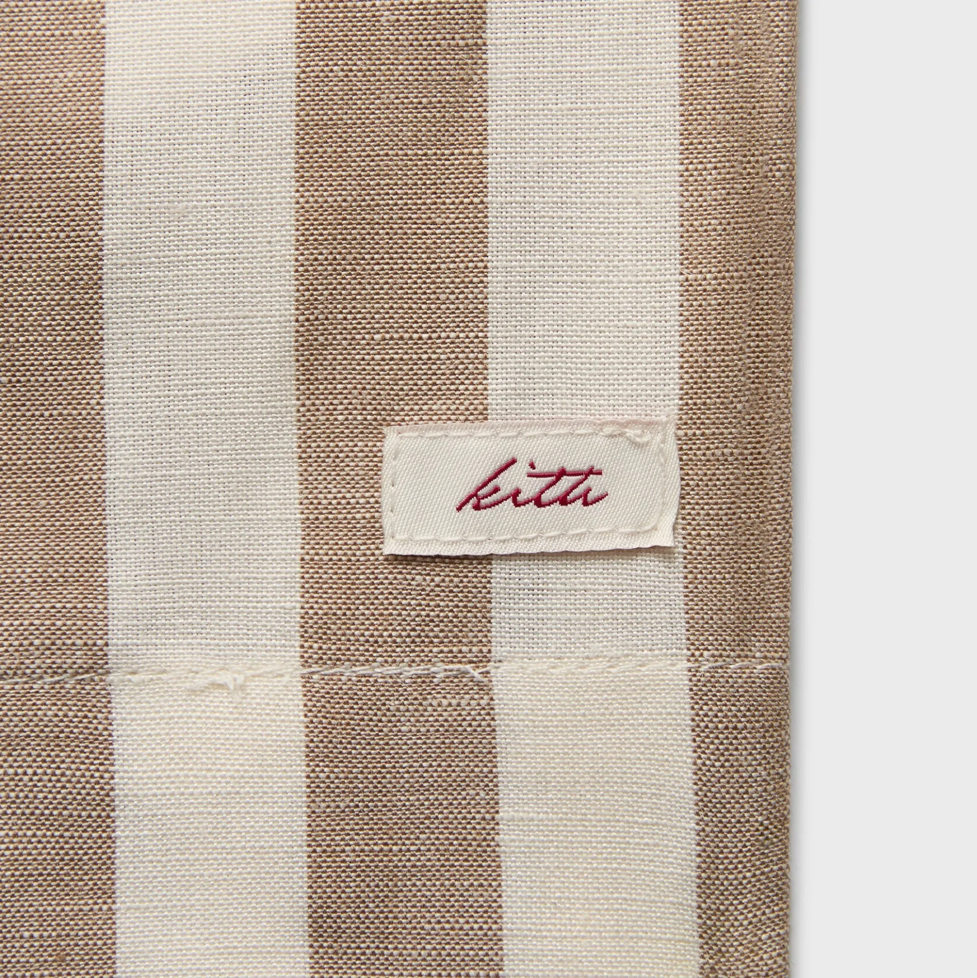 Kith Spun Silk Linen Stripe Kellen Short