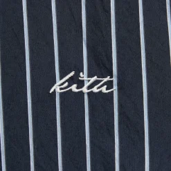 Kith Striped Poplin Long Sleeve Thompson Zip Front Shirt