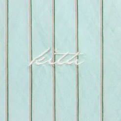 Kith Striped Poplin Thompson Zip Front Shirt