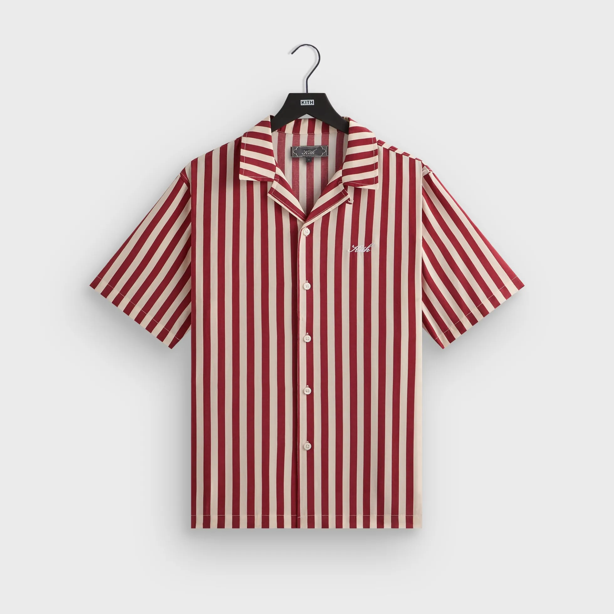Kith Striped Thompson Camp Collar Shirt