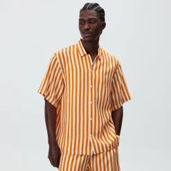 Kith Striped Thompson Camp Collar Shirt