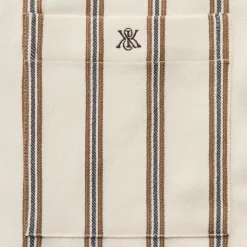 Kith Textured Stripe Thompson Camp Collar Shirt