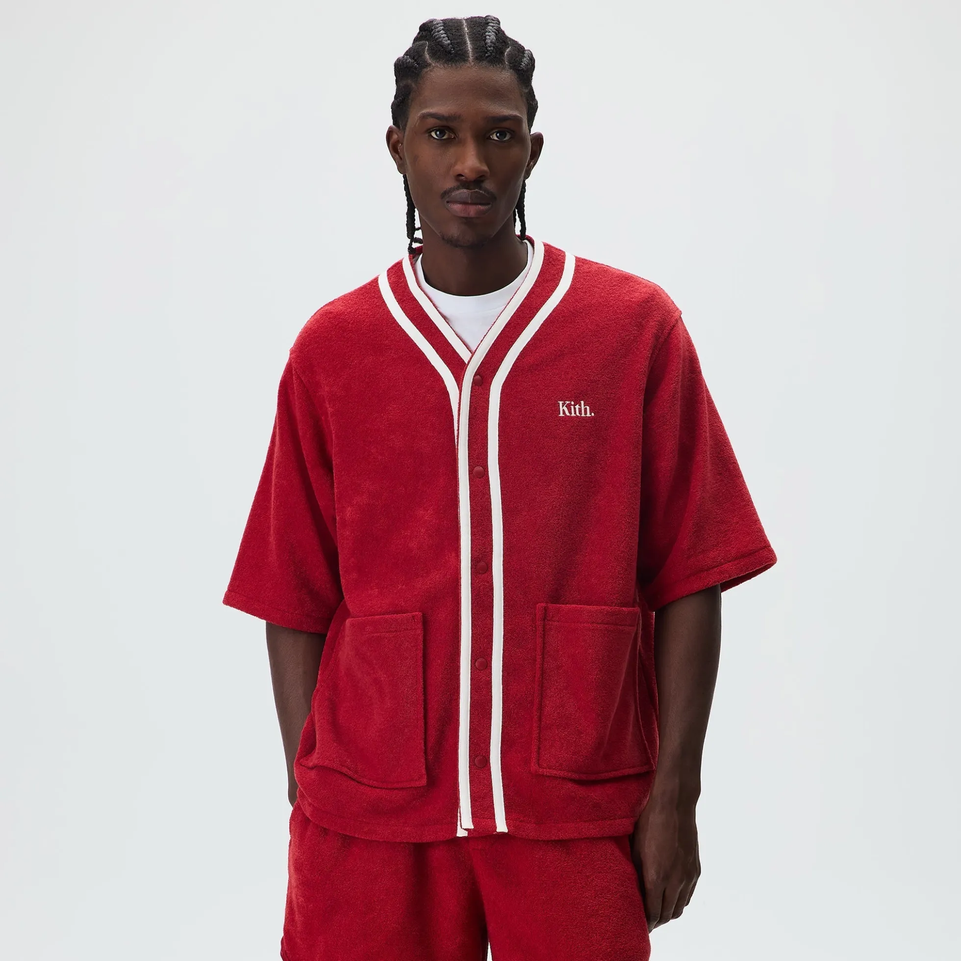 Kith Towel Boucle Billy Baseball Shirt