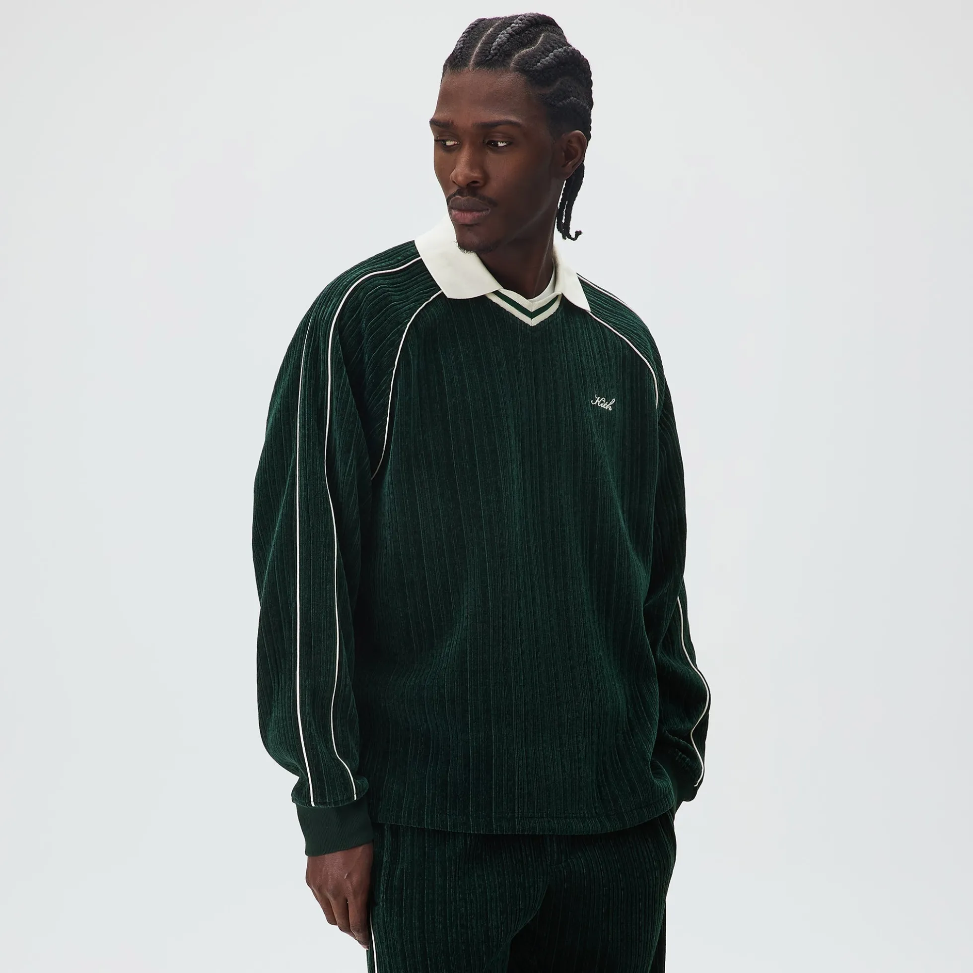 Kith Velvet Corduroy Long Sleeve Trevor Polo