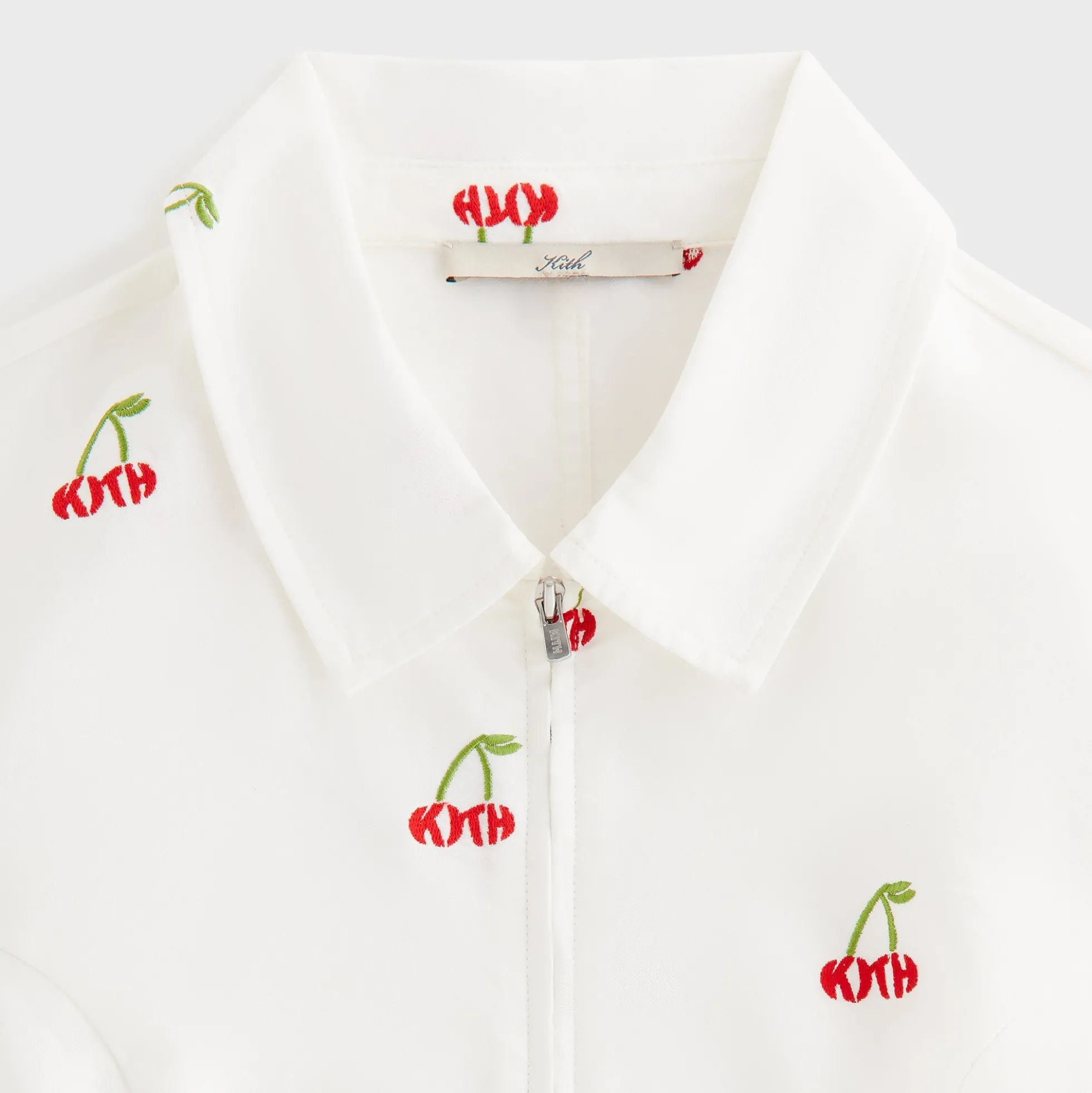 Kith Women Caela Cherry Oxford Zip Shirt