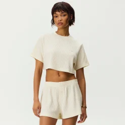 Kith Women Fei Waffle Cropped Tee