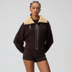 Kith Women Harten Aviator Sweater Jacket