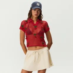 Kith Women Hedi Cherry Sweater Polo