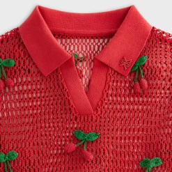 Kith Women Hedi Cherry Sweater Polo