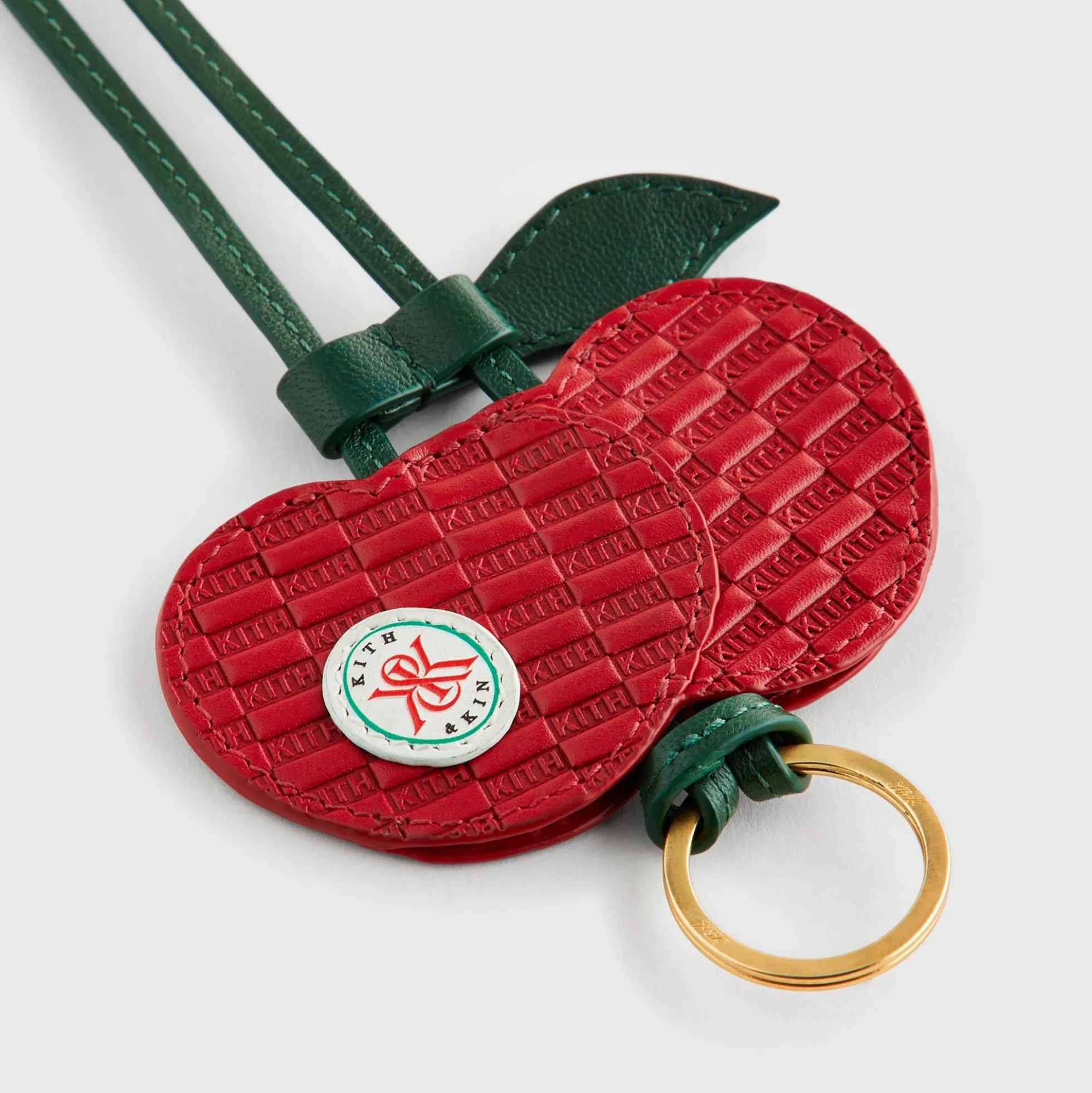 Kith Women Monogram Leather Cherry Bag Charm