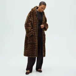 Kith Women Monogram Shearling Coat