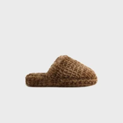 Kith Women Monogram Shearling Slippers