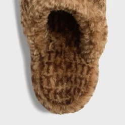 Kith Women Monogram Shearling Slippers