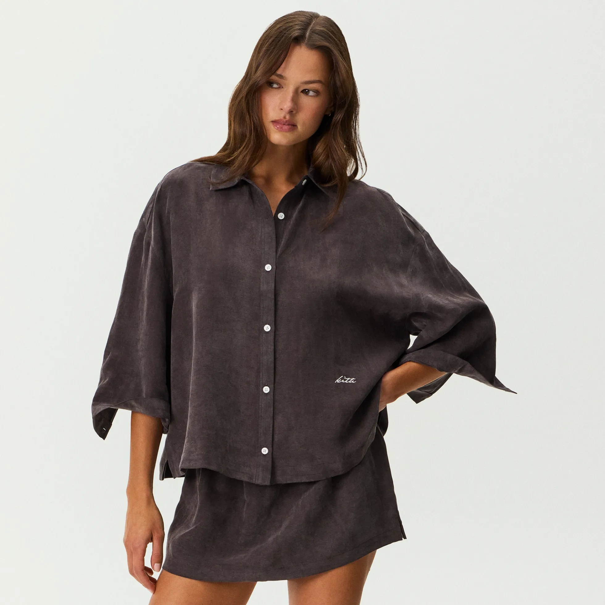 Kith Women Nafissa Oversized Button Up Shirt