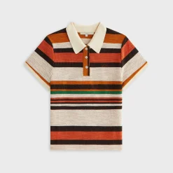 Kith Women Sansa Stripe Shrunken Polo
